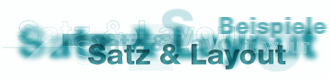 Satz und Layout